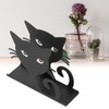 2pcs Metal Napkin Holder Innovative Hollow Out Cat Shape Paper