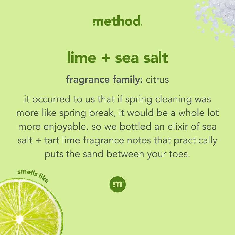 Method All-Purpose Cleaner Spray, Lime + Sea Salt, Perfect for