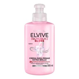 Crema Para Peinar Glycolic Gloss Ácido Glicólico Elvive                                                                                               