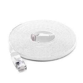 PNI Cablu de retea plat S/STP CAT7 U7050W, 2 x RJ45, 4 perechi de fire, 32AWG, cupru, 10 Gbps, 600 MHz, 5 m, alb