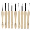9PCS Crochet Hooks DIY Handcraft Ergonomic Crochet Needle with Wooden