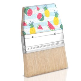 WANGDEFA Sand Beach Cleaning Brush Body Skin Feet Sand Remover for Beach Volleyball Sandboxes Beach Events Water Activities Sand Occasion (Fruit) (Wood 1)