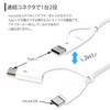White Nuts Square Smartphone Charger, Rapid Charging, AC Adapter