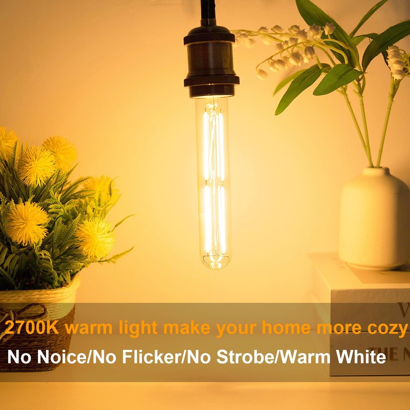 7.3 Inch T10 LED Bulb 6W (Equal 60W), Jacqueny 6PCS