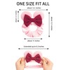 zhezesmila 3 Pack Velvet Mouse Ears Scrunchies with Bow for