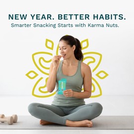 Sea Salt Wrapped Whole Cashews by Karma Nuts, Air Roasted with Natural Skins, 2X more Fiber, Whole 30, Peanut-Free Facility, Kosher, Everyday Nut Snack, 7oz Resealable Bag - 6 pack