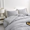 Arianaut Boho Queen Comforter Set Grey 3 Pieces Tufted Tassel