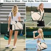 Large Capacity Pickleball Bag with Shoe Compartment & Paddle Holder