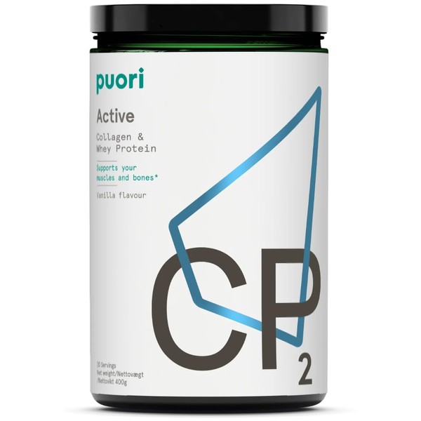 Puori Puori Whey Protein Powder with Collagen, CP2 Active, Pasture