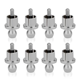 Monosaudio RCA Plug Cap Teflon RCA Cap Protective Cap Noise Reducing Oxidation RCA Cover RCA Terminal Cap RCA Jack Cover RCA Protector Input Pin Detachable Center Pin for Speaker, AV Receiver,