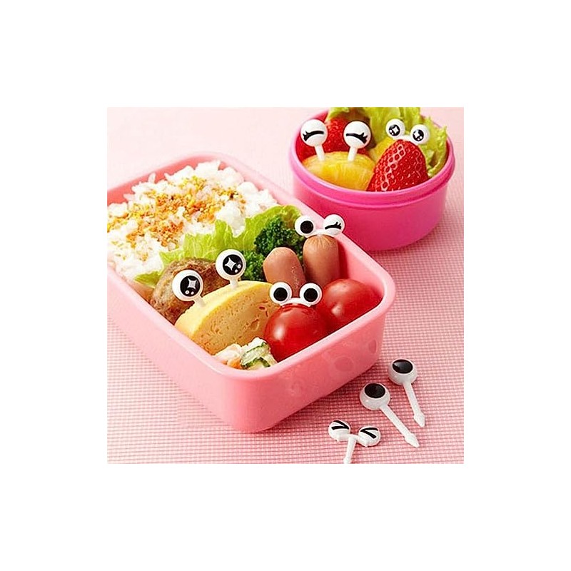 White Cute Mini Food Fruit Picks Kid Forks Bento Lunch
