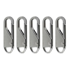 5 pcs Nickel Metal Zipper Pulls Durable Replacement Zipper Tabs for Luggage Backpacks Jackets Suitcases Bags - Easy-to-Use Zipper Repair Fixer Stylish and Reliable Design for Everyday Use and Travel