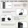 40 Pcs 4 Digit Combination Locks Combination Padlock Luggage Number