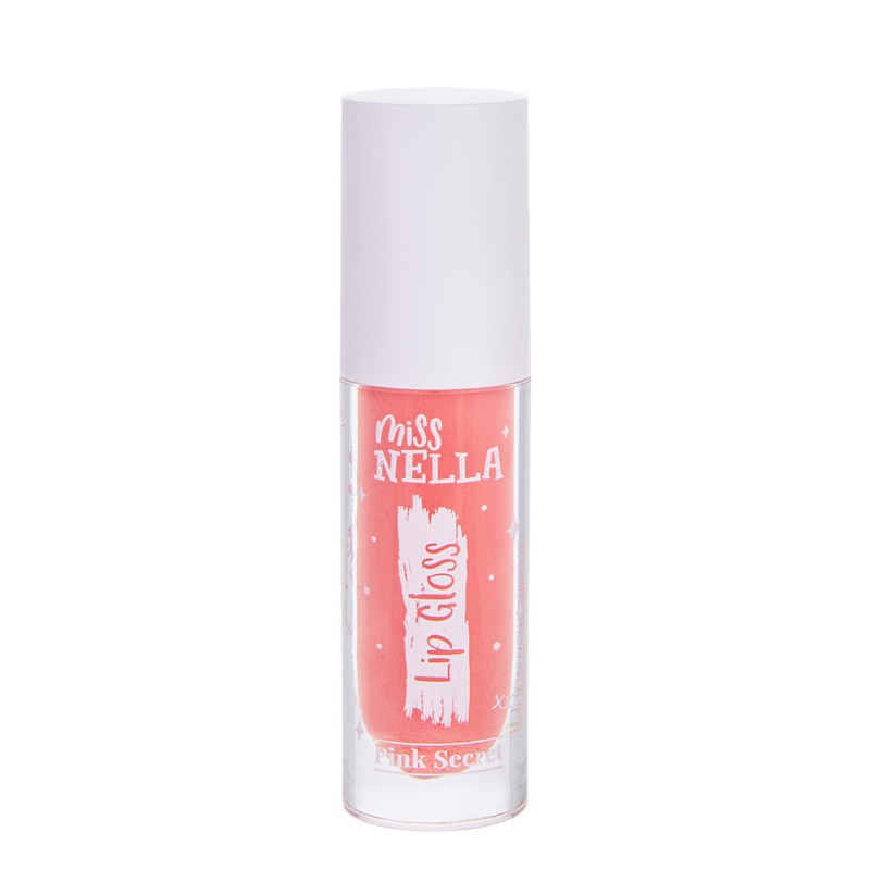 Miss Nella Pink Secret Lip Gloss Pink Moisturising Kids Lip