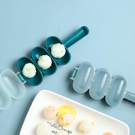 LNYMZD 1 x green rice ball moulds, rice ball shaker, rice ball maker, DIY ball shape, sushi maker, mould, kitchen aid for DIY lunch maker, plate, sushi plate, kitchen, household and living, crockery