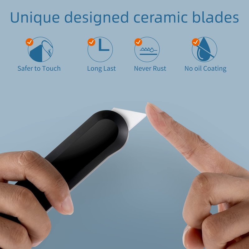 Steelite Box Cutter Ceramic Auto-retract Cutter Safe Unboxing Kinves Extra