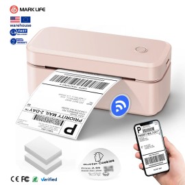 W-Marklife X4 Imprimante Shipping Portable Thermal Label Printer Business 4x6 Inch ROHS Certified USB/Wireless Warehouse Usecolor: Black, model number: X4