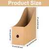 Pack of 4 Magazine Files Kraft Paper File Holder Cardboard