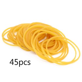 Gino 4-in-1 Round Box Stationery Set with 10 Binder Clips, 45 Rubber Bands, 100 Paper Clips, 50 Pushpins, Total 205 Pcs Material, Suitable for Office, Home, School Use