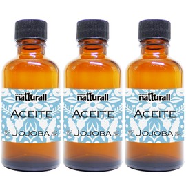 Paquete de 3 Aceites de Jojoba Natturall (60 ml c/u) – Oro Líquido Mexicano para el Cuidado Integral de Piel y Cabello – Textura Ligera y Nutrición Natural