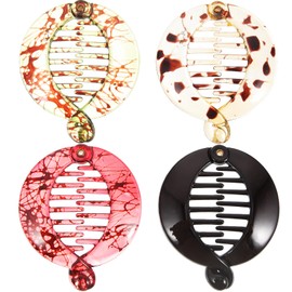 minkissy 4pcs Banana Clip Hair Accessories Ponytail Holder Hairbrushes for Woman Hair Styling Tools Womens Hair Clips Styling Comb Hair Grip Women's Big Claws Dense Beef Tendon