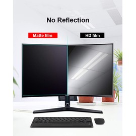 CapriTech 32 Inch Anti Blue Light Monitor Screen Protector -Anti Glare Filter Film for Curved screen, No Air Bubbles/Relieve Eyestrain/Ultra Clear