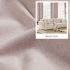 Jubilantex Full Blackout Curtains Pink Pinch Pleated Linen Curtains 95