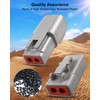 2 Pin Way DTP Series Connector, 14-12 AWG 25A Waterproof