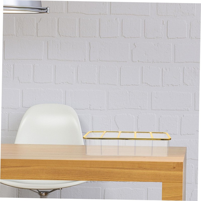 Operitacx Compartment Storage Box Makeup Tv Holder Acrylic Holder Desktop