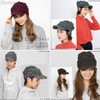 Zaction Knit Hat with Brim Hat Newsboy Autumn Winter Knit