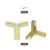 sourcing map 4 Pcs Decorative Box Corner Cover, 32mm Metal