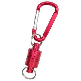 GoodsLand GD-MG-RELEASE-RD Super Strong Magnetic Releaser, Magnetic Carabiner, Fishing Magnet, Small, Lightweight, Mini, Compact, Lure Holder, Outdoor Activities, Survival Games, Small Items,