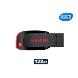 SanDisk Cruzer Blade 128GB USB 2.0 Flash Drive Thumb Drive Pen Drive