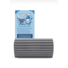 Clean Hero Damp Duster, Reusable Ridged Design, Pre-moistened Cleaning Tool for Blinds and Furniture, Water Only