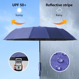 EEPLUYTY Umbrella, Umbrella, Umbrella Windproof Travel Umbrellas For Rain, Umbrella Windproof Travel Umbrella, Automatic Opening and Closing, navy