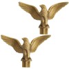 Yardwe 4 Pieces Eagle Flagpole Head Metal Flagpole Outdoor Flag