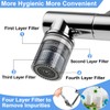 1440° swivel faucet extender, sink faucet aerator extender, swivel extendable
