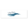 CafePress Save The Blue Whales 10"x3" Rectangle Vinyl Bumper Sticker