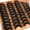 Mink Lashes Fluffy 20 Pairs False Eyelashes 18mm Dramatic 3D