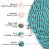 NewDoar CE & UIAA Certificated Static Climbing Rope 14KN 8mm(5/16in)