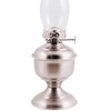 Vermont Lanterns – Brass Pico Table Oil Lamp (12", Pewter)
