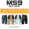 MS9 Men's Cargo Combat Tactical Workwear Work Shorts with Holster