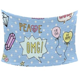 XJJ&USC Wall Tapestry ，Four Sizes to Choose from Tapestry Wall Decor Headboard Home Decor,Cute Pattern