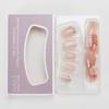 24 Pcs Square Press on Nails Medium Length Fake Nails