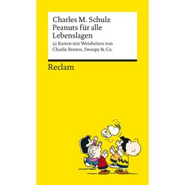 Peanuts für alle Lebenslagen. 52 Karten mit Weisheiten von Charlie Brown, Snoopy & Co.: Handliche Kartenbox mit 52 Karten | Die besten Lebensweisheiten der Peanuts