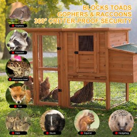 48in x 100ft Hardware Cloth Hot-Dip Galvanized Welded Wire Mesh - Heavy Duty 23 Gauge Chicken Wire Fencing for Garden, Chicken Coop, Rabbit Cage, Rodent & Predator Protection