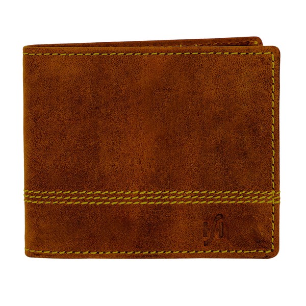 STARHIDE Genuine Leather Wallet for Men - Bifold Essentials Short