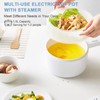 olayks. Hot Pot Electric with Steamer, 1.5L Ceramic Glaze Non-stick