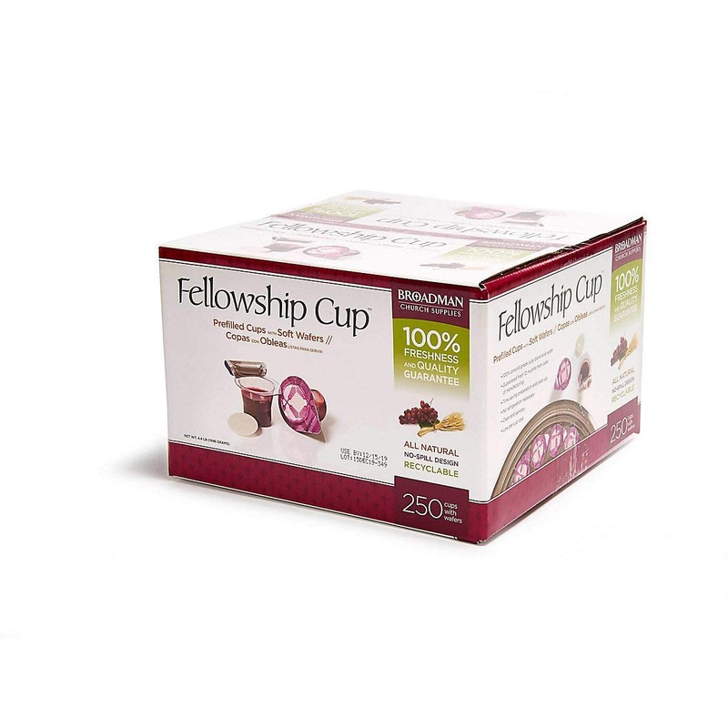 Broadman Church Supplies Pre-filled Communion Fellowship Cup, Juice and Wafer