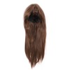 Light Brown Straight Wigs High Temperature Fiber Women Light Brown